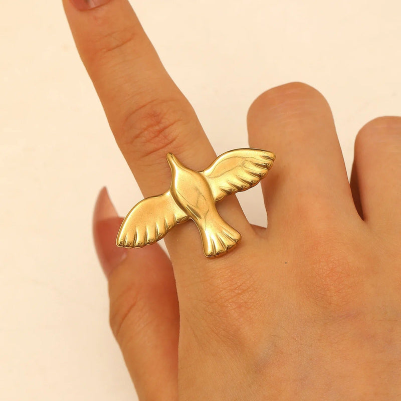 Gold Bird Ring