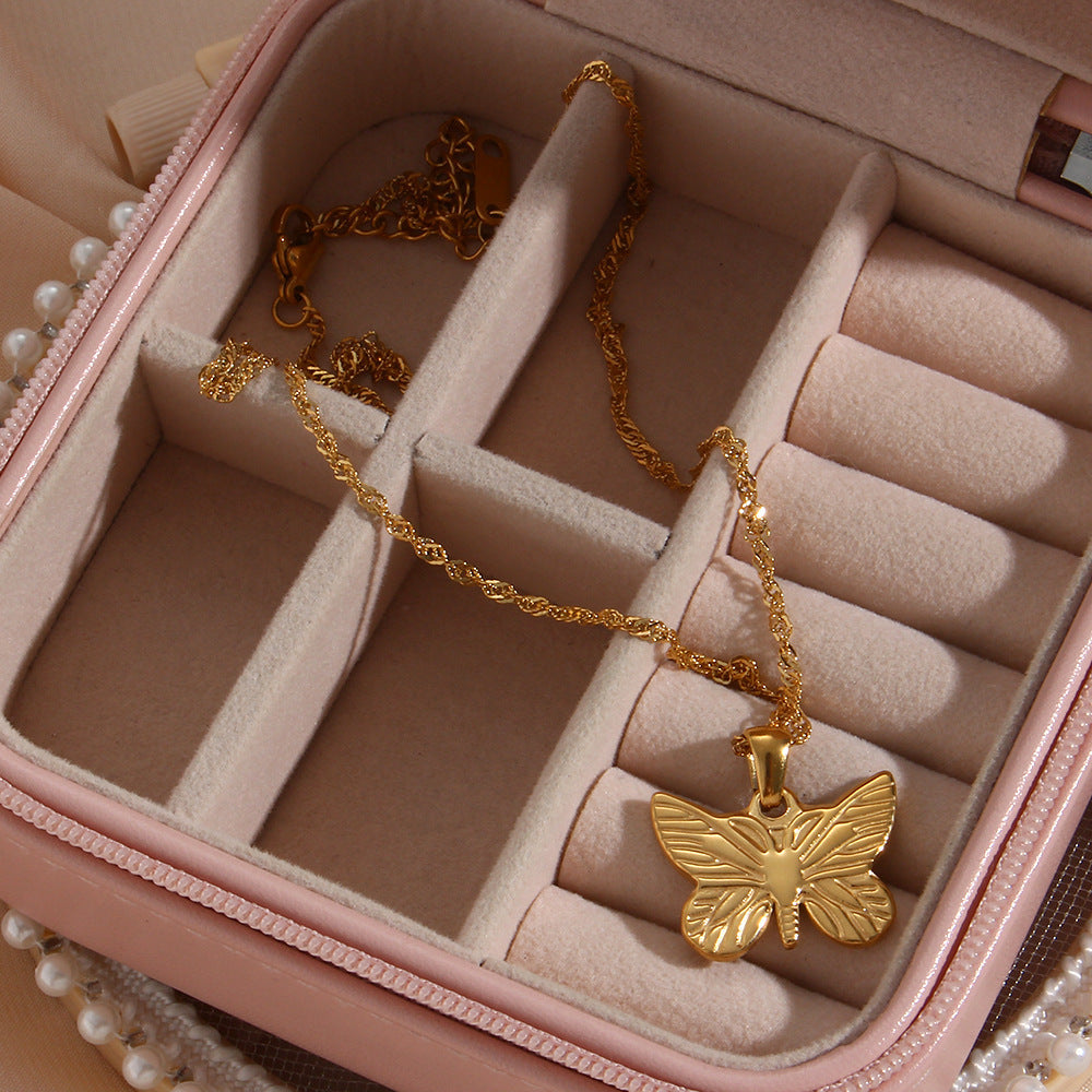 Gold Butterfly Necklace