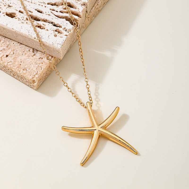 Gold Starfish Necklace
