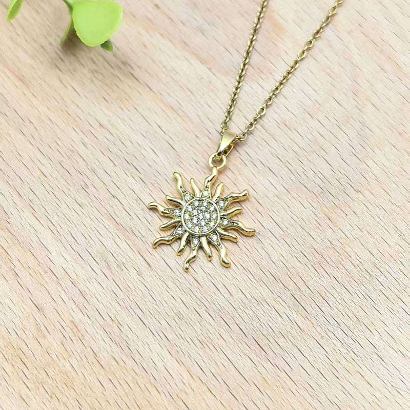 Gold Sun Necklace