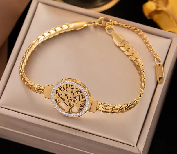 Gold Tree Of Life Bracelet
