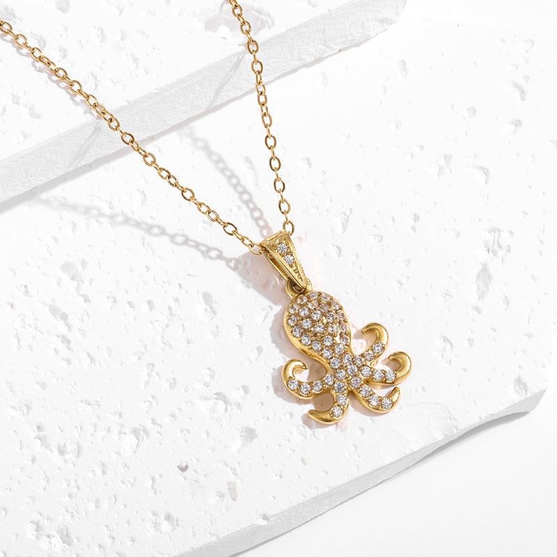 Golden Octopus Necklace