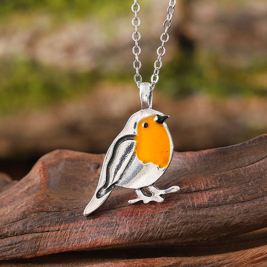 Handmade Robin Necklace