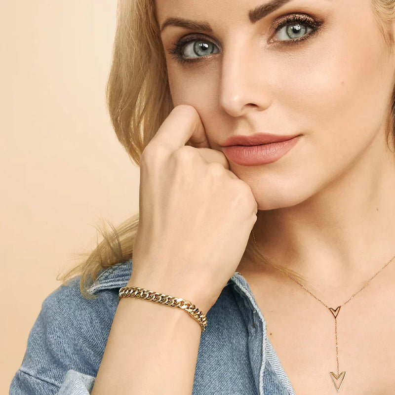 Men's 14K Gold Cuban Bracelet