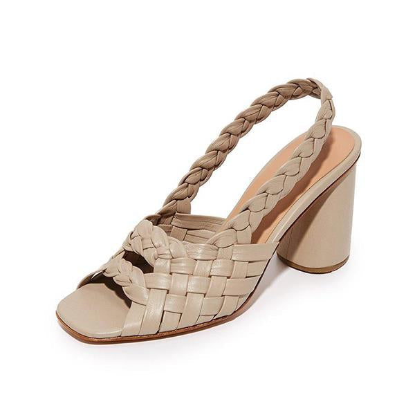 Vintage high-heeled sandals