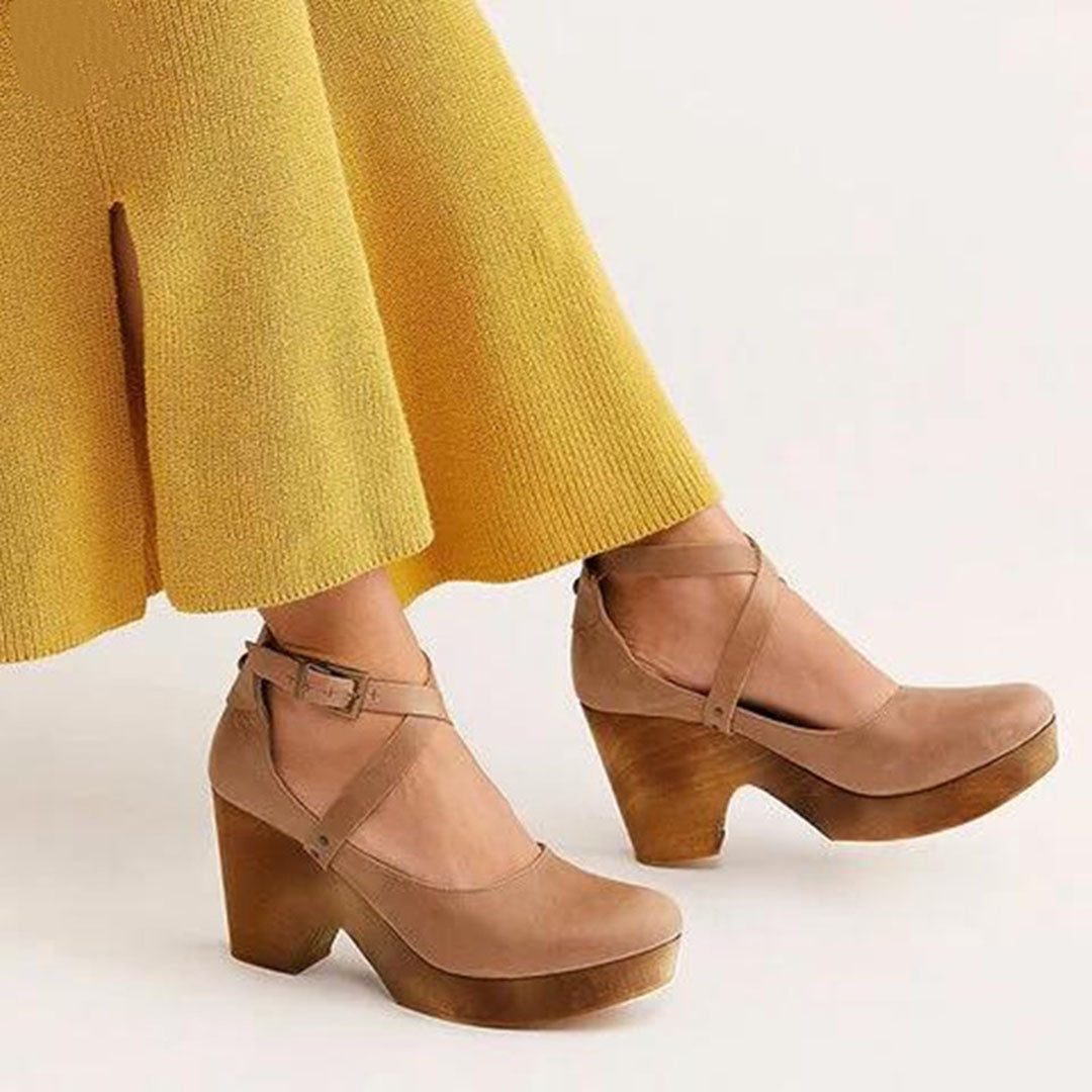Clunky wedge shoes