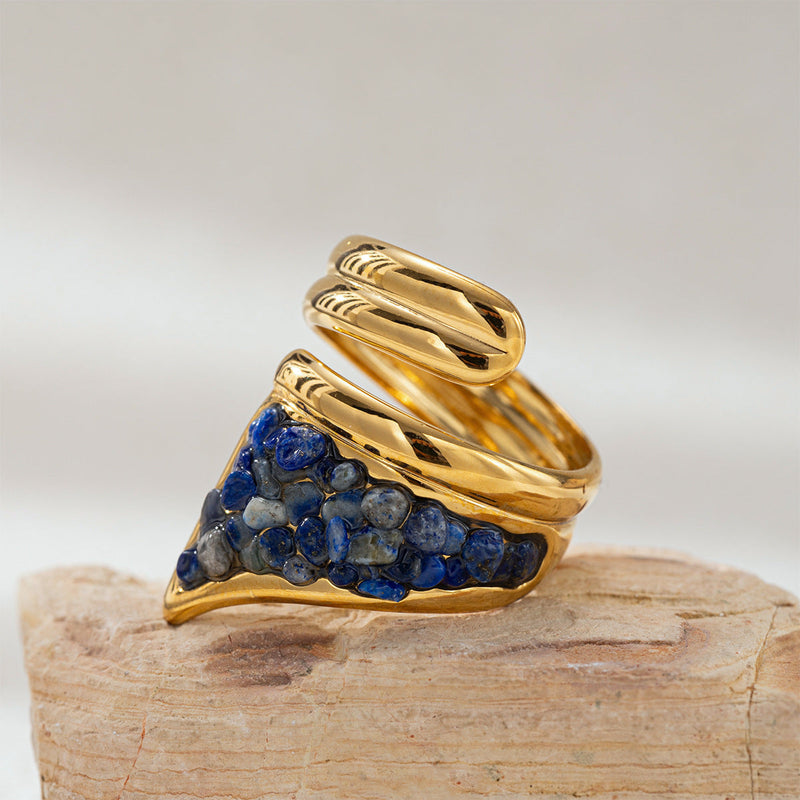 Lapis Lazuli Gold Ring