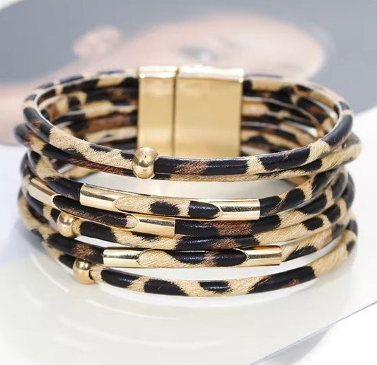 Leopard Wrap Bracelet