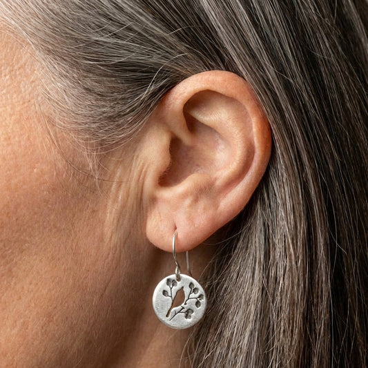 Minimalist Bird Dangle Earrings