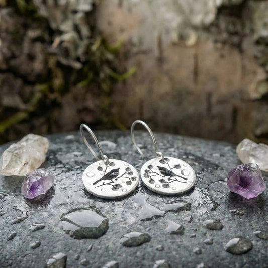Minimalist Bird Dangle Earrings