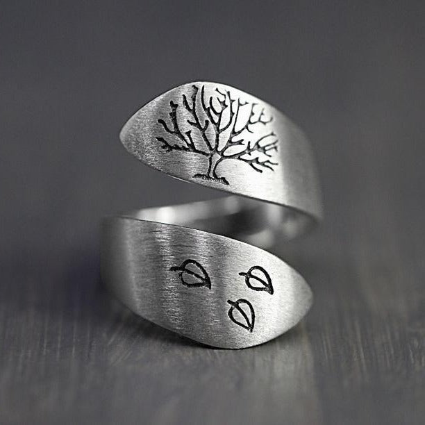 Minimalist Tree Wrap Ring