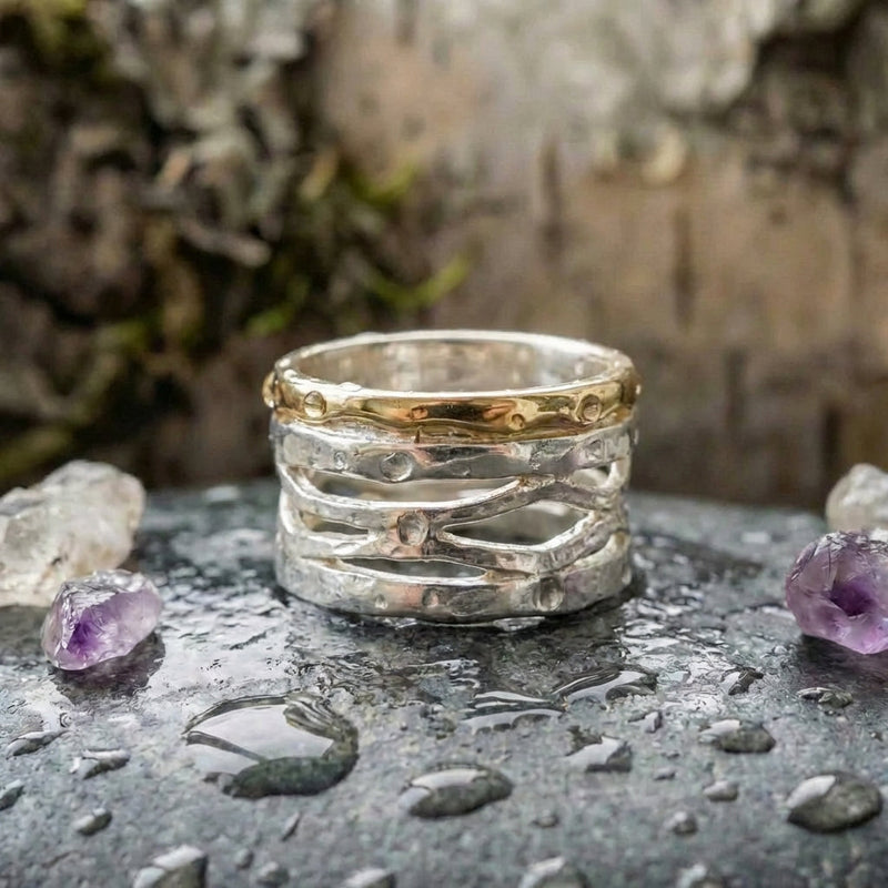 Minimalist Two Tone Ring