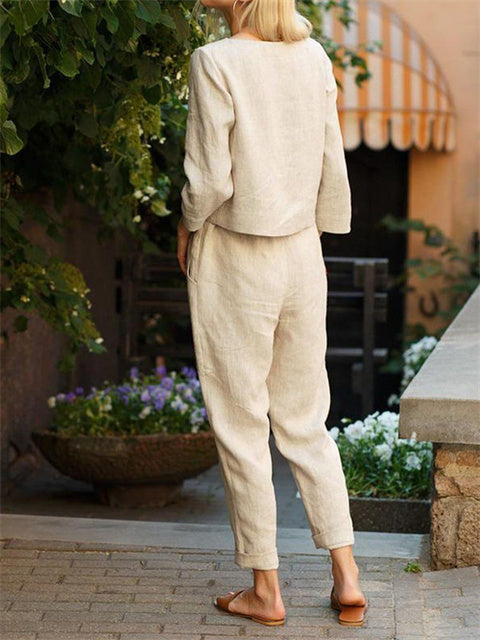 Elegant, colorful 2-piece summer set