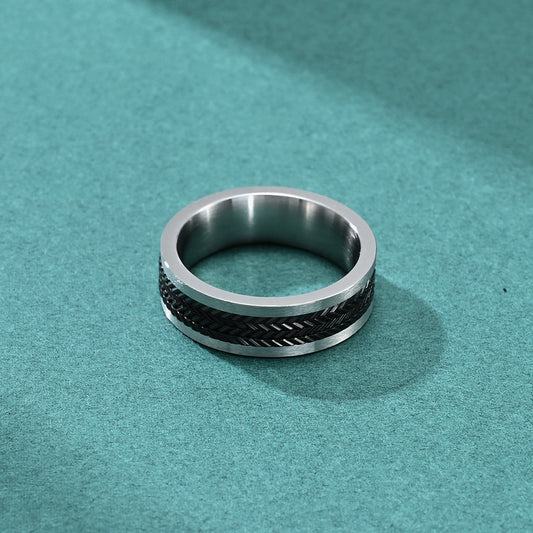 Modern Textured Ring