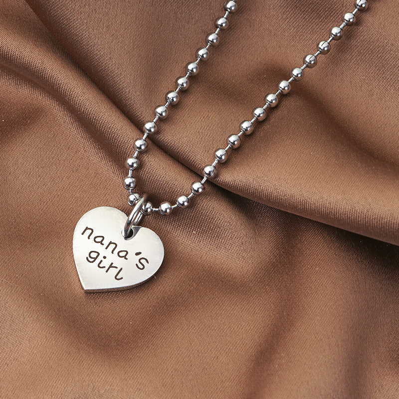 Nana'S Girl Heart Necklace