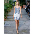 Butterfly Decoration Nail Bead Asymmetrical Dress Design New