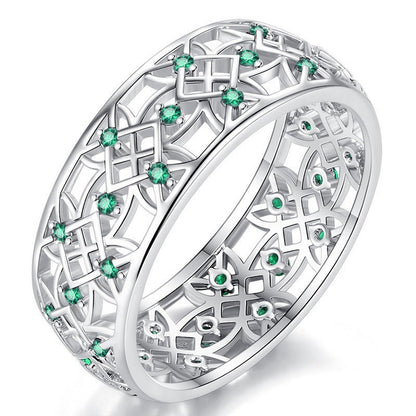 Elegant Starwoven Silver Ring