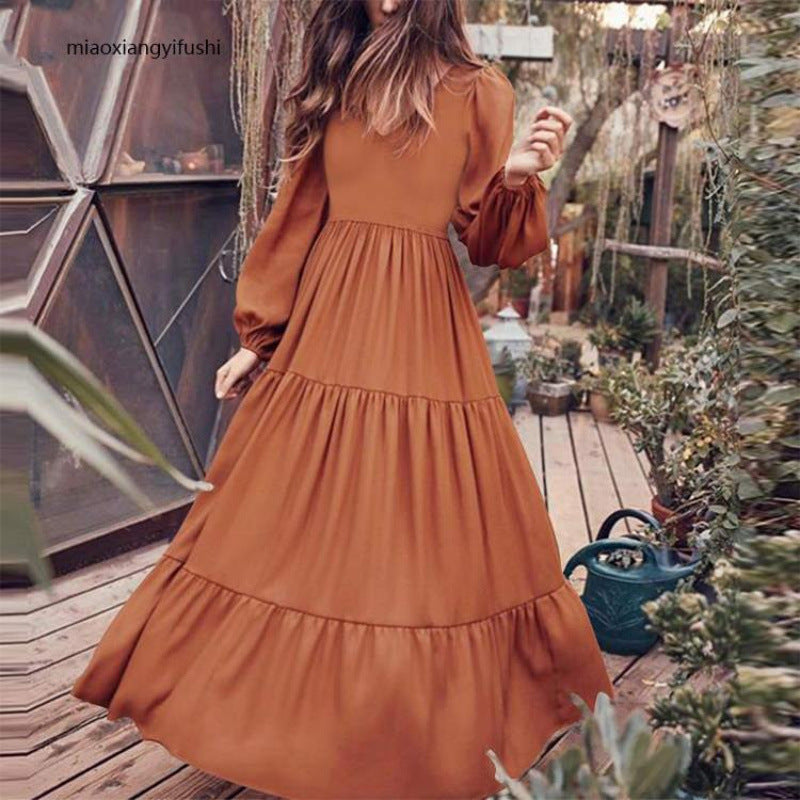 Long sleeve midi dress with tuxedos