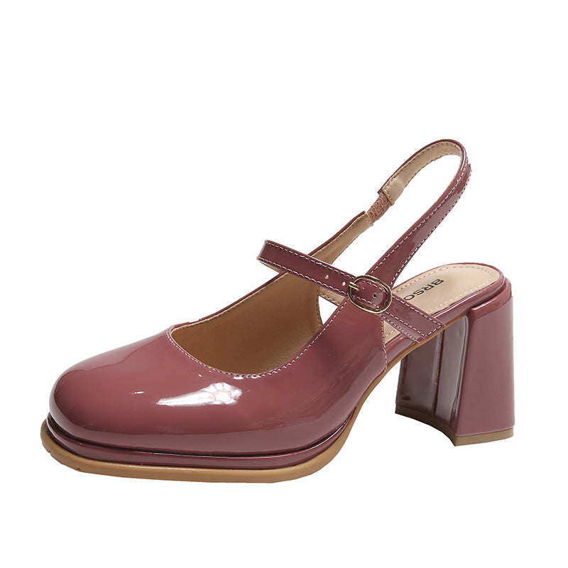 KS | Shoes with chunky heel and adjustable strap