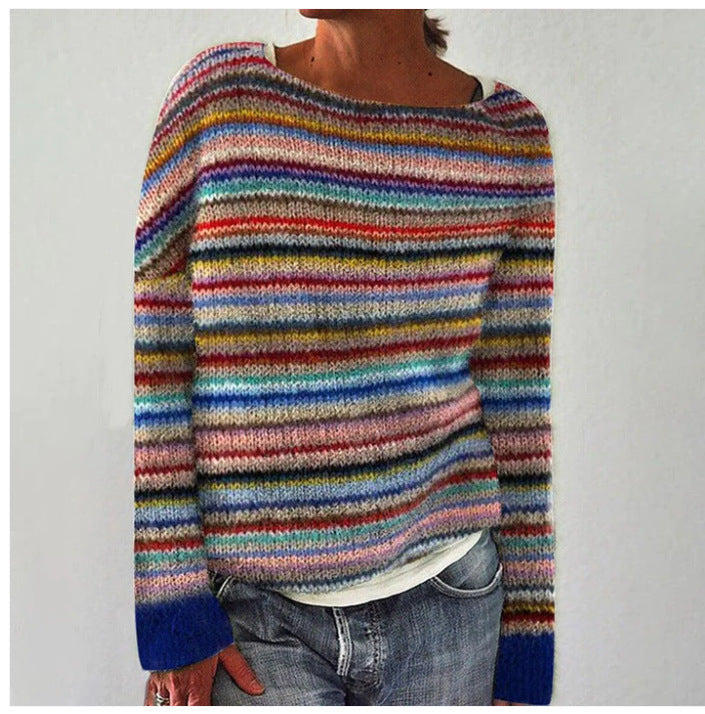 KS | Knitted sweater with vintage pattern