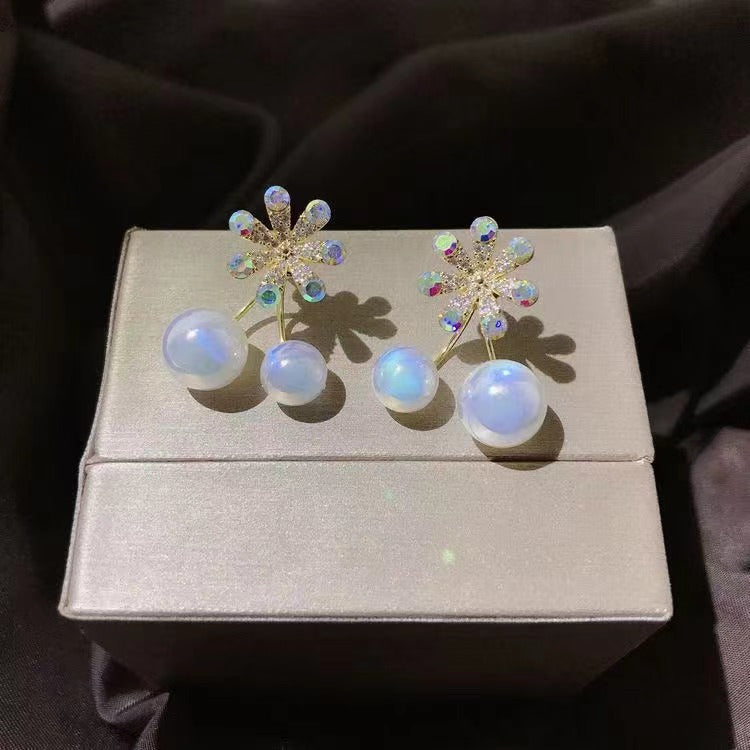 Opalescent Flower Earrings