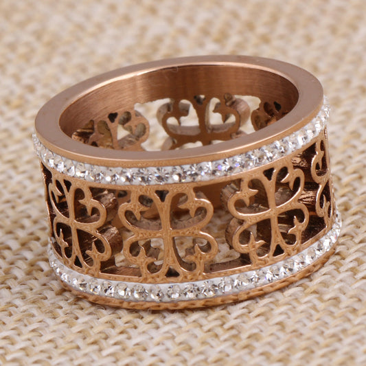 Ornate Crystal Ring