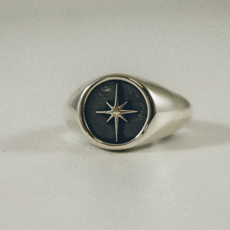 Silver Starlight Seal Ring
