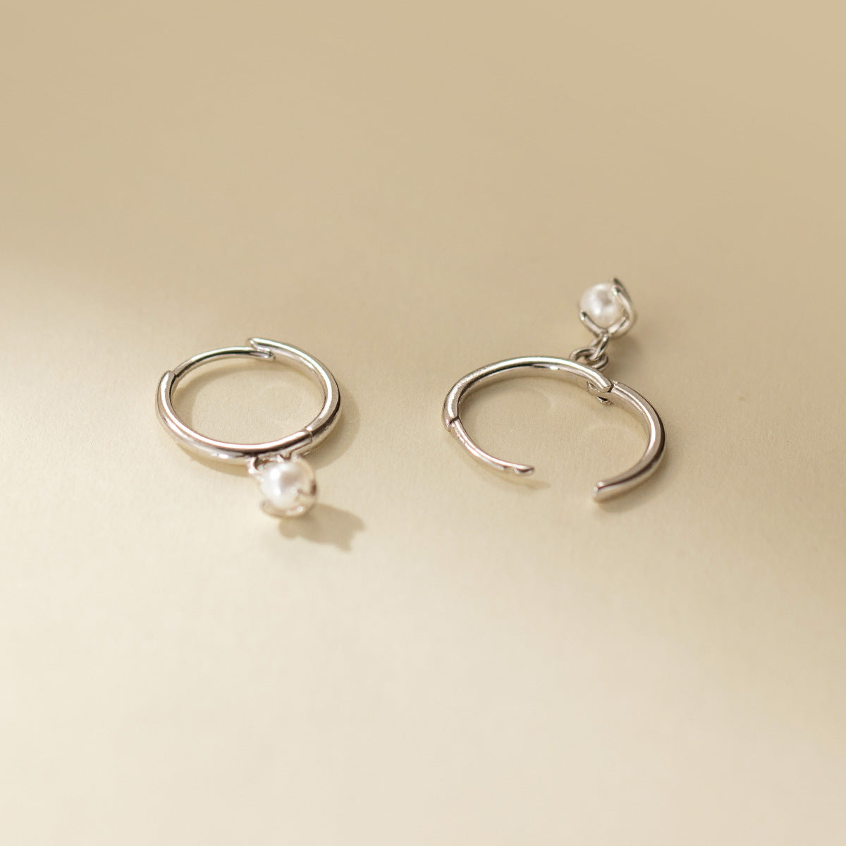 Pearl Hoop Earrings