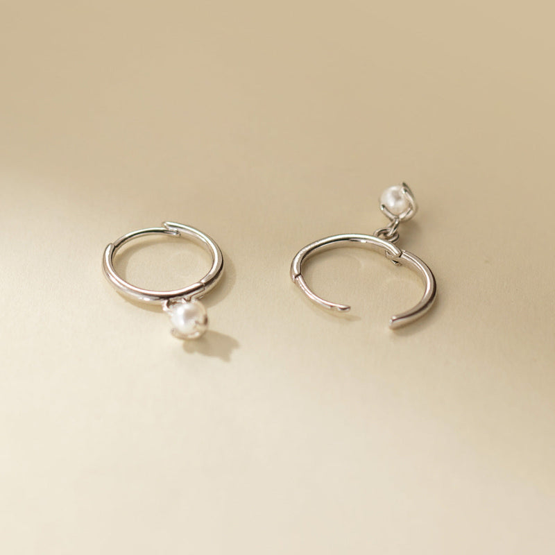 Pearl Hoop Earrings