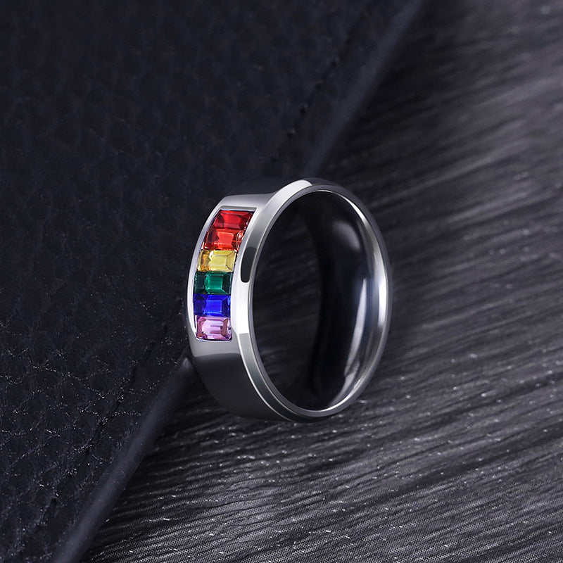 Rainbow Crystal Ring