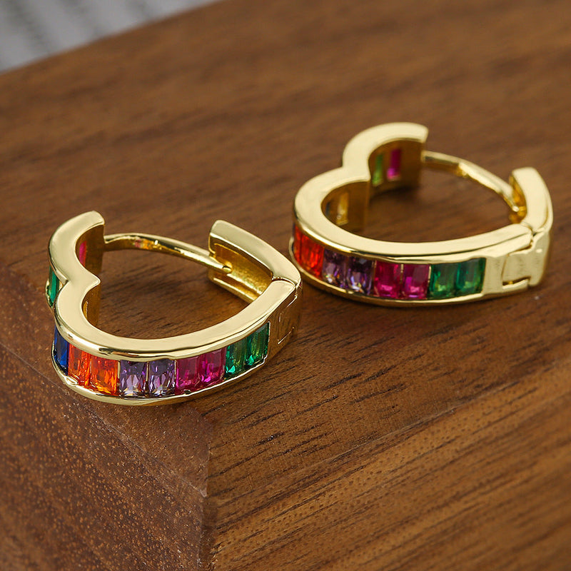 Rainbow Gemstone Earrings