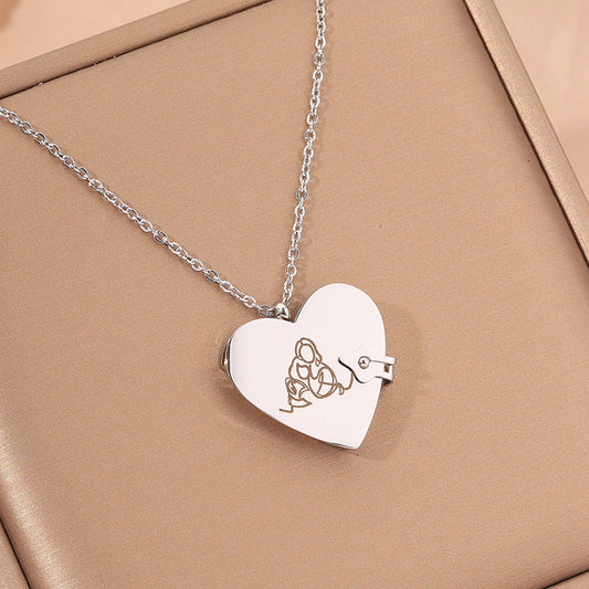 Romantic Heart Locket Necklace