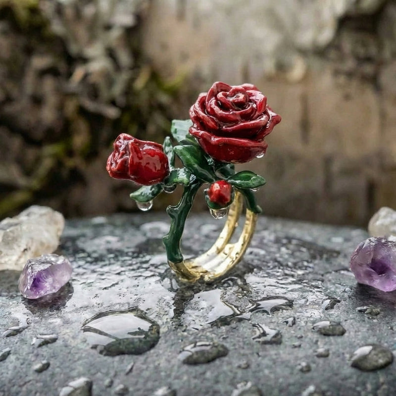 Romantic Rose Statement Ring