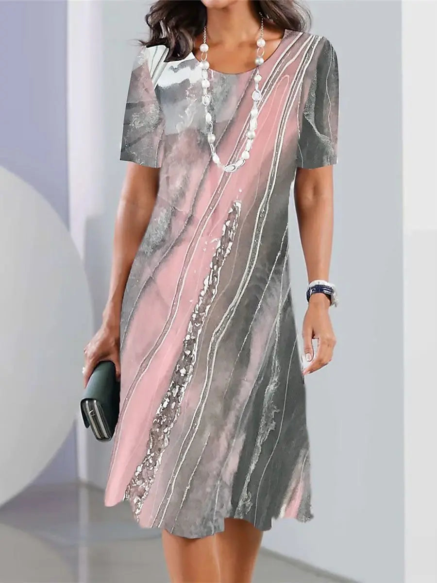 Vintage Print Women's Dresses