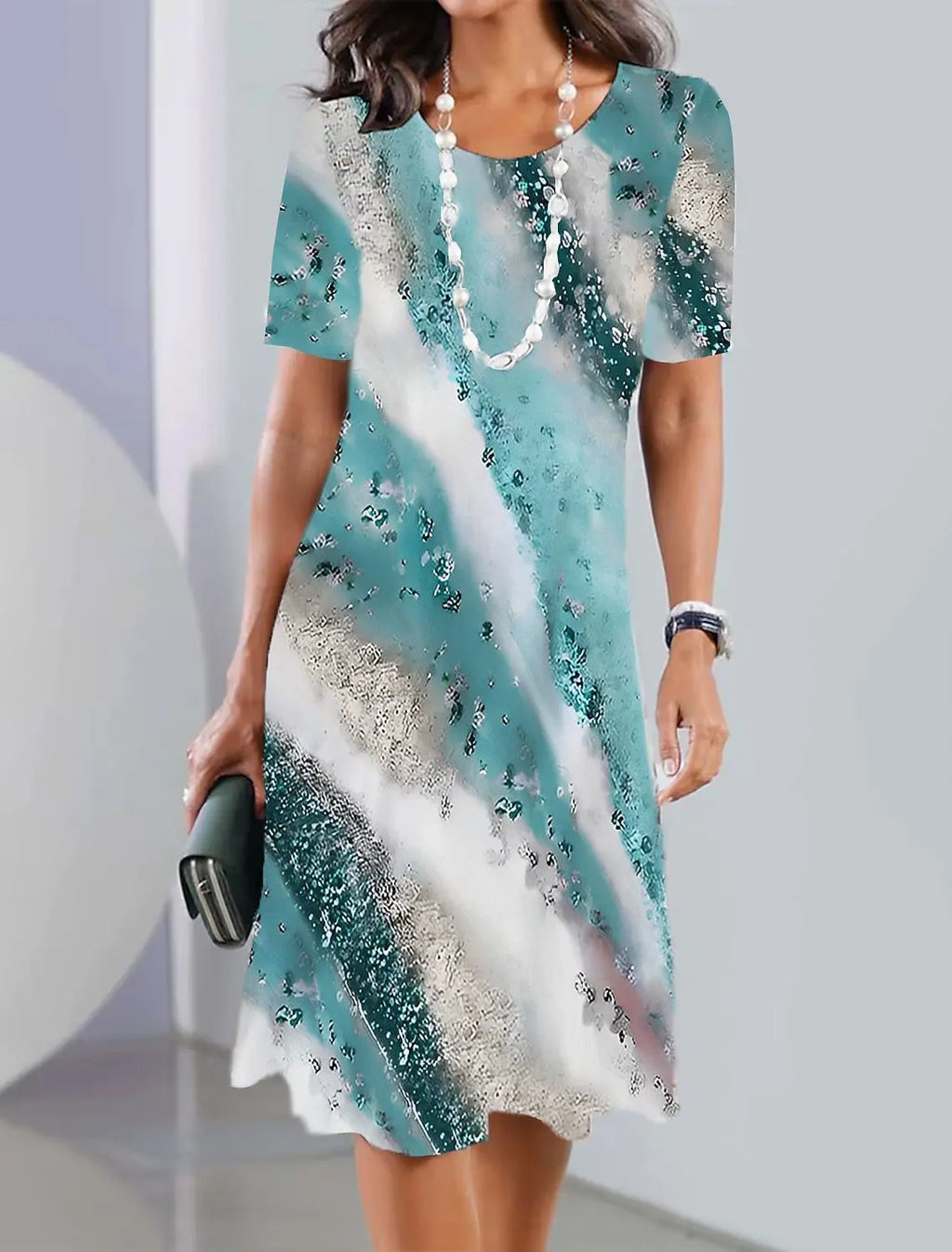 Vintage Print Women's Dresses