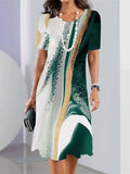 Vintage Print Women's Dresses