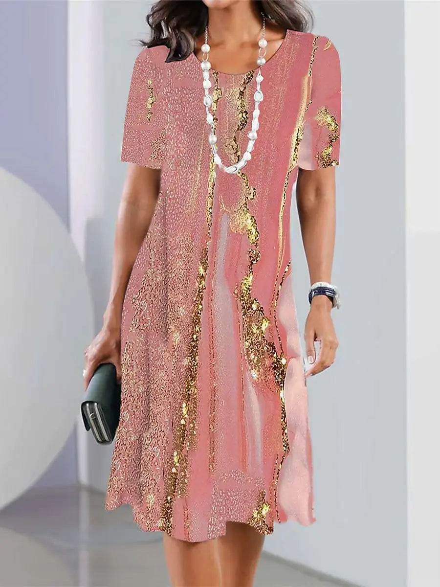 Vintage Print Women's Dresses