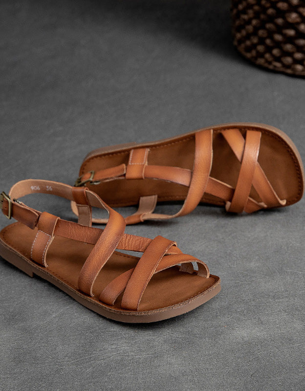 Lightweight leather sandals