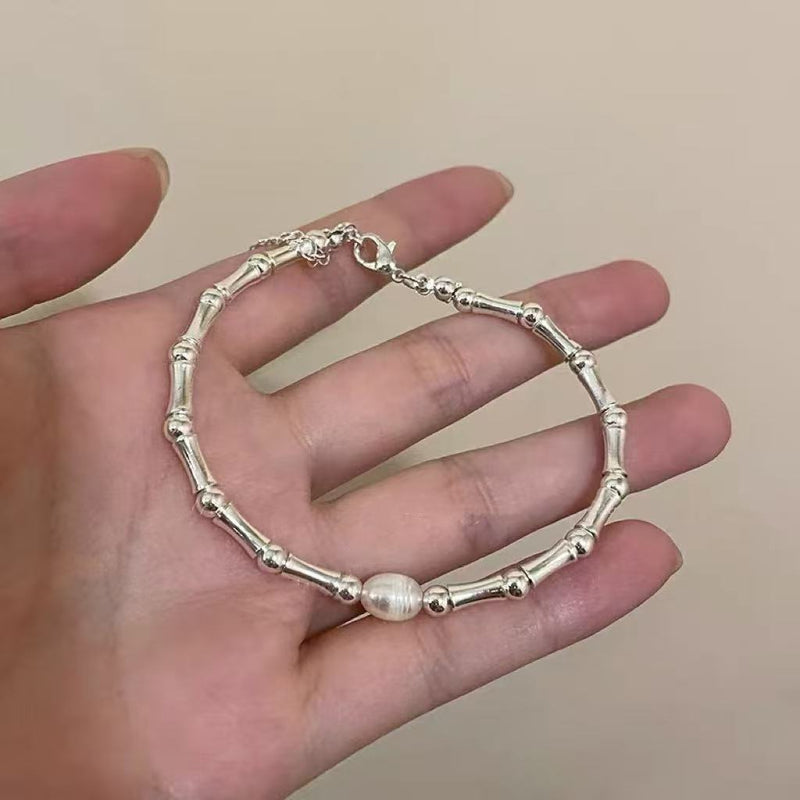 Silver Beaded Bracelet