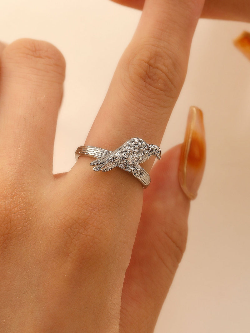 Silver Eagle Ring