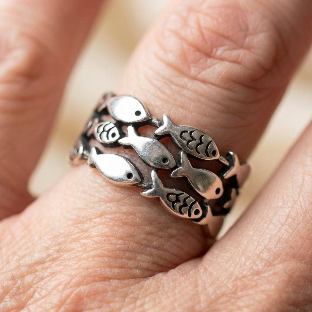 Silver Fish Ring