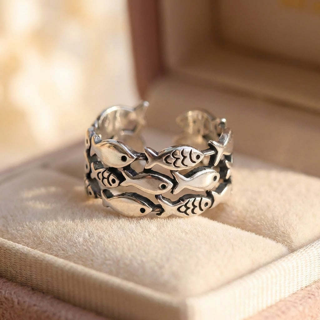 Silver Fish Ring