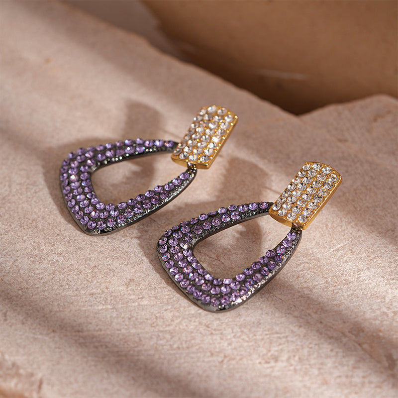 Statement Amethyst Earrings