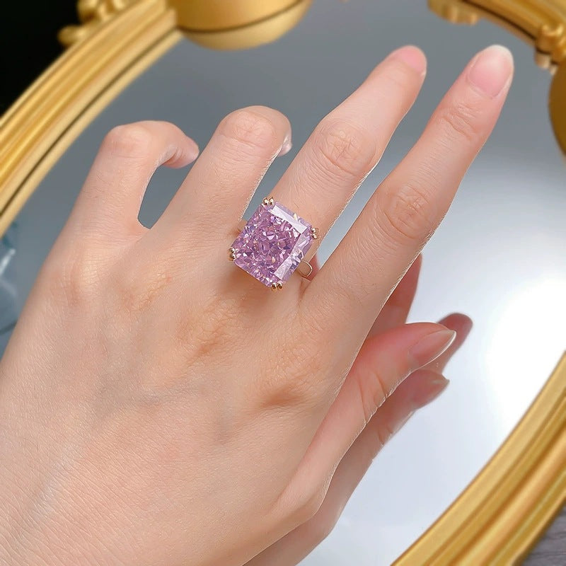 Statement Amethyst Ring
