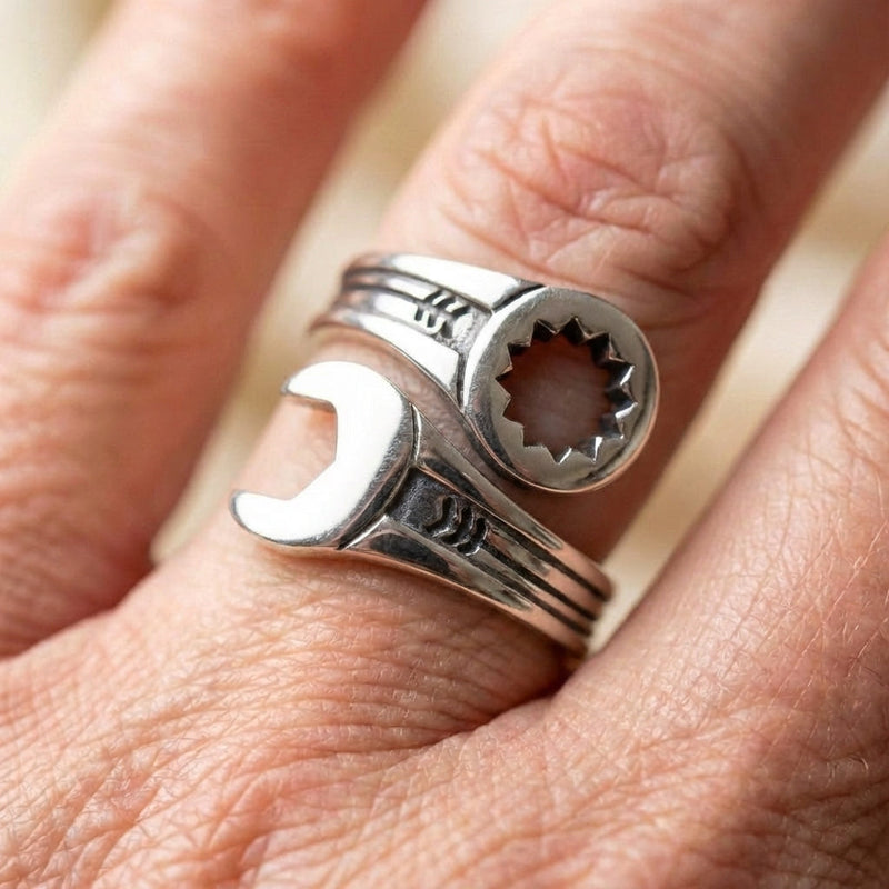 Sterling Silver Wrench Ring