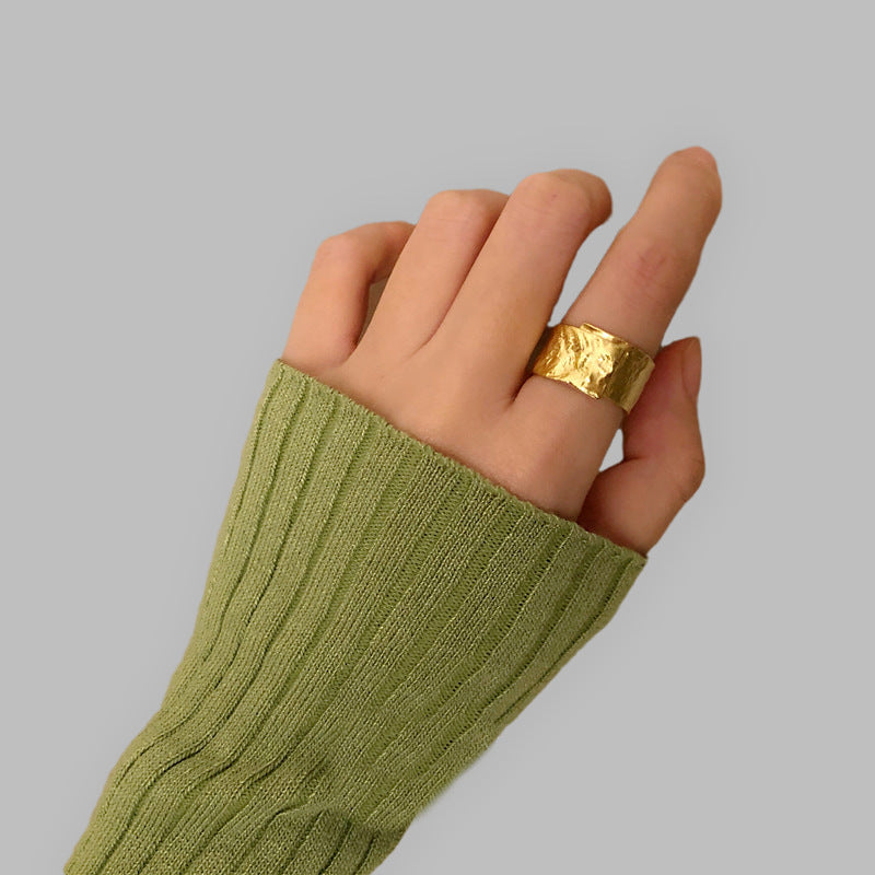 Textured Gold Ring