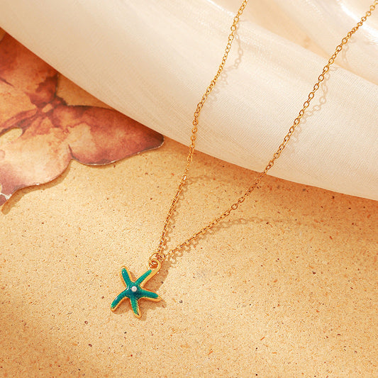 Turquoise Starfish Necklace