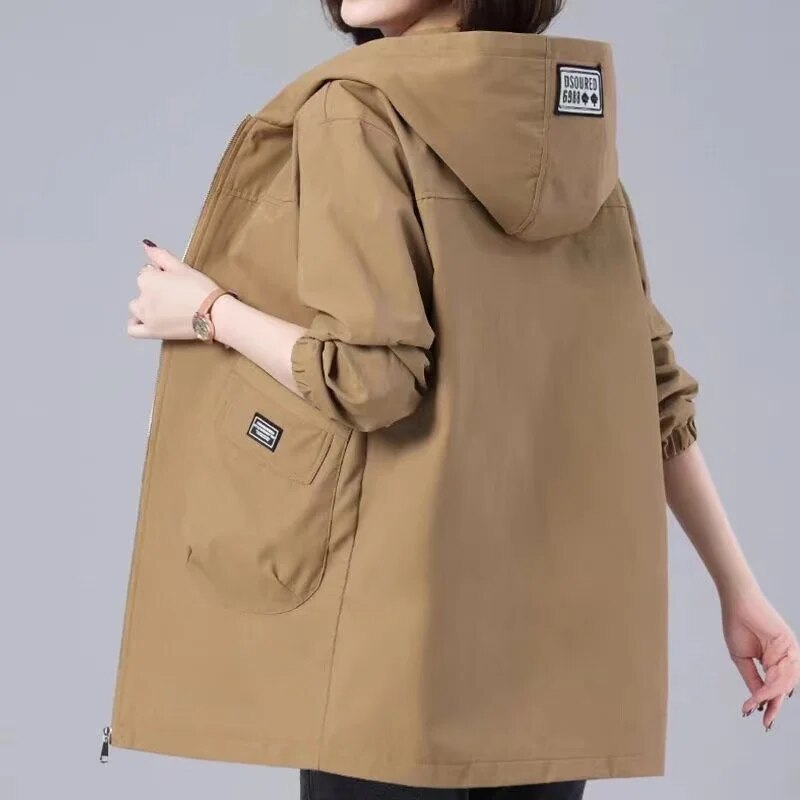 JO | Long spring coat with hood