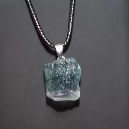Vintage Aquamarine Crystal Necklace