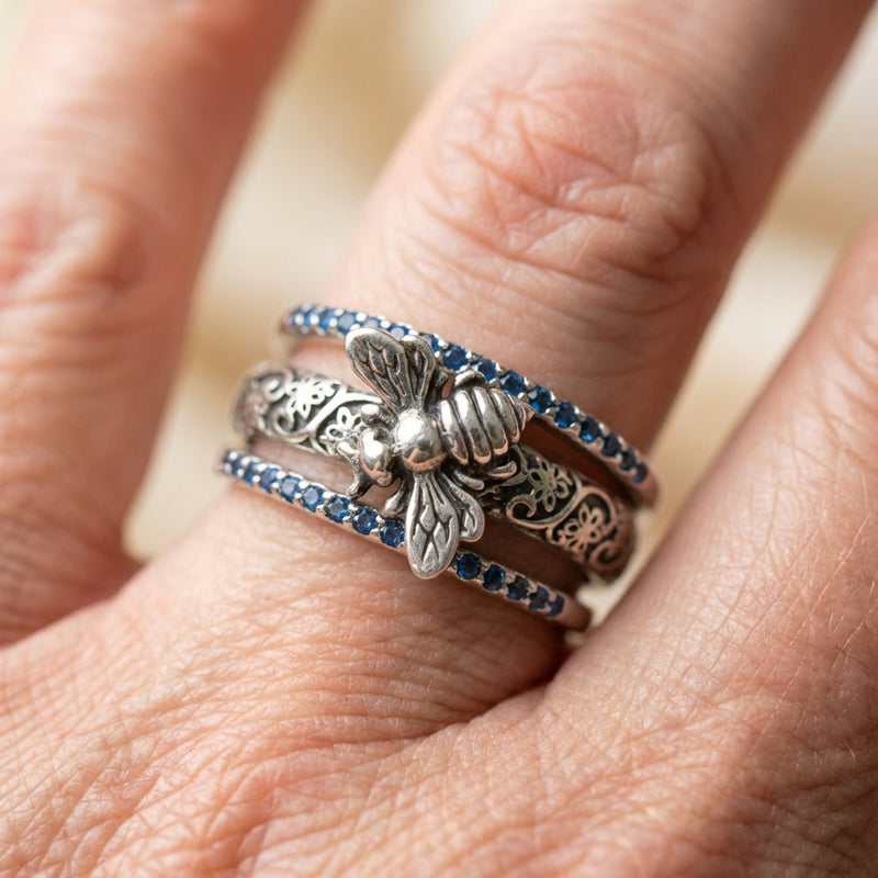 Bee Crystal Ring